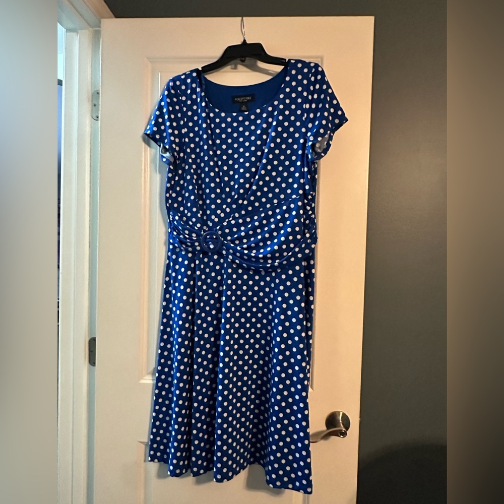 Blue Polka Dot Dress